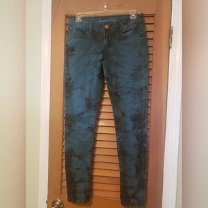 American Eagle tie dye jeggings size 4